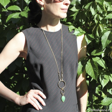 Колье Fiore Luna, GREEN AVENTURINE, LN3171-5 G/G